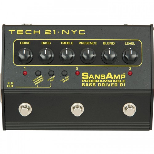 Tech 21 SansAmp 3-Channel Programmable Bass Driver DI